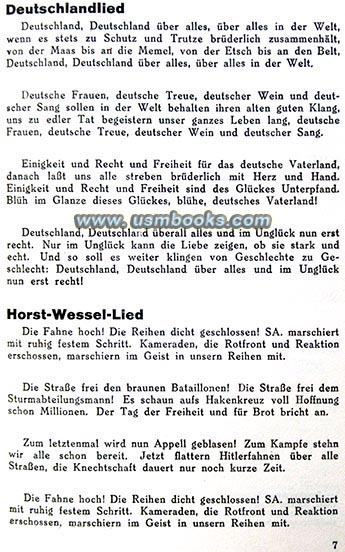 Deutschland, Deutschland über Alles, Horst-Wessel-Lied