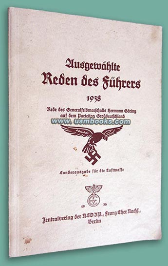 Ausgewählte Reden des Führers 1938