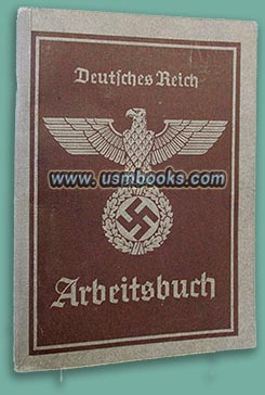 Nazi Arbeitsbuch Julius Löffler