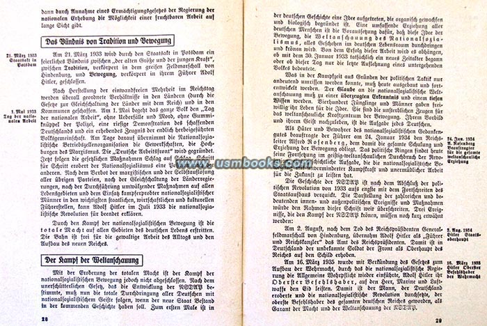 Nationalpolitische Aufklärungsschriften Heft 4, history of the Nazi Movement