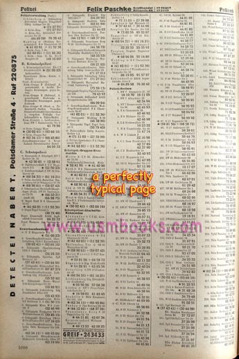 Nazi phone book Berlin