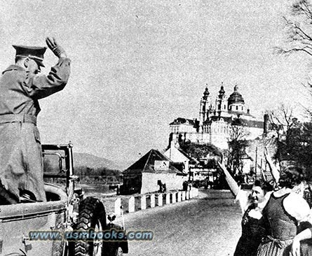 Hitler fans at Melk, 1938
