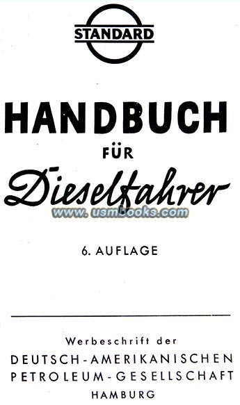 STANDARD OIL 1939 Esso Handbuch für Dieselfahrer