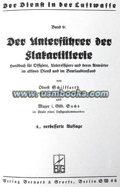 best technical book on service in Flak Artillery units