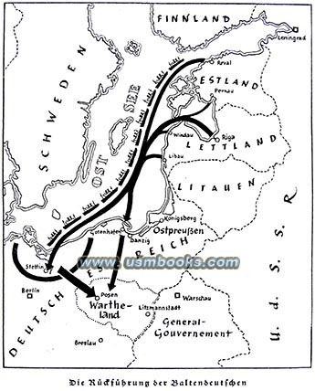 1941 Nazi maps Baltic countries Nazi map repatriation of ethnic German to Grossdeutschland