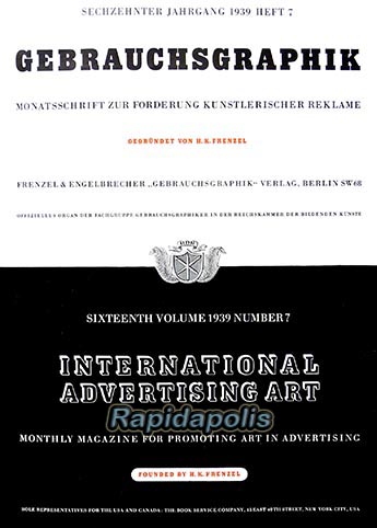 Gebrauchsgraphik International Advertising Art magazine