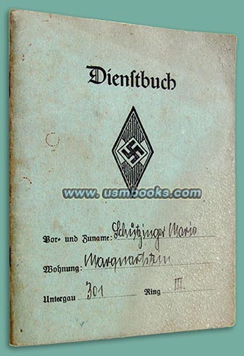 HJ Dienstbuch Maria Schtzinger