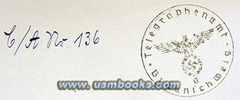 1937 Nazi Telegraphenamt Braunschweig