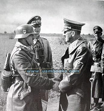 Adolf Hitler thanks Sepp Dietrich