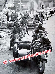 motorized Wehrmacht troops