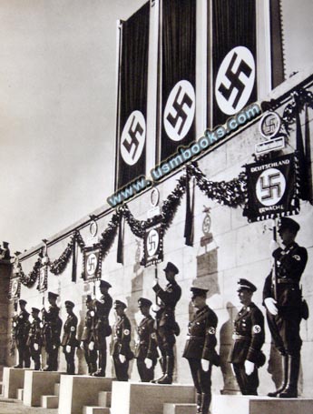 Nazi swastika banners