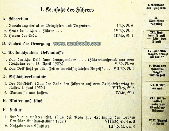 Führer, Nazi leadership principles