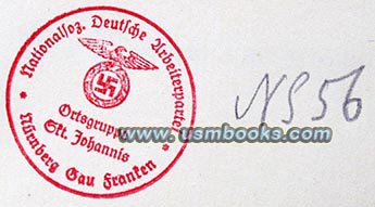NSDAP Ortsgruppe St. Johannis Nürnberg Gau Franken