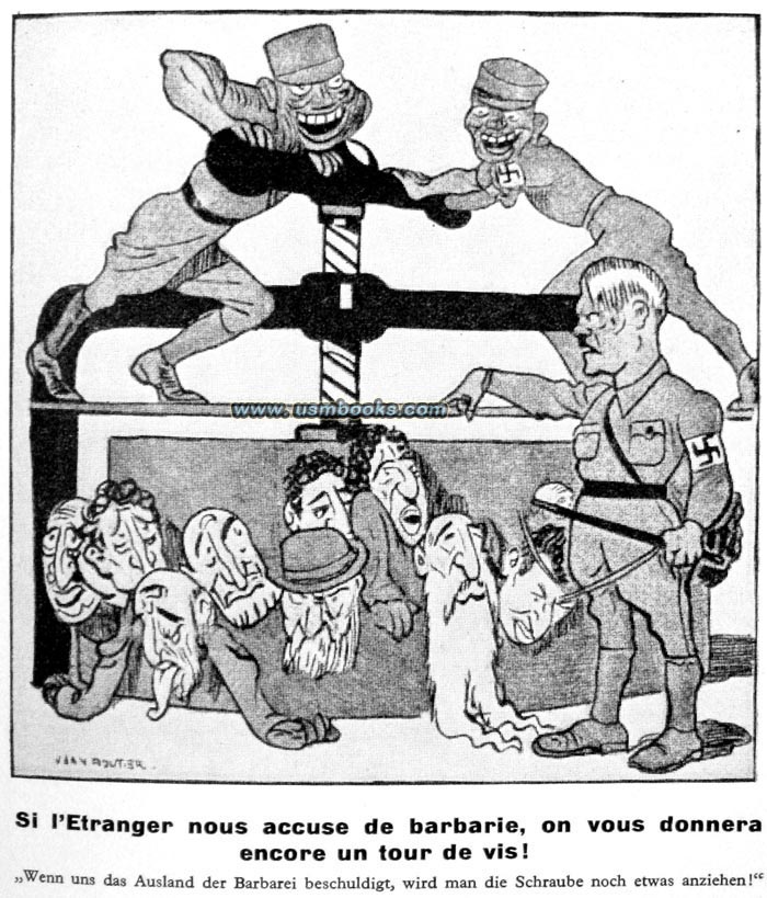 anti-Hitler, anti-Nazi  cartoon