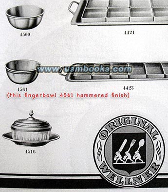Wellner catalog Nummer 4561 Fingerschale gehämmert