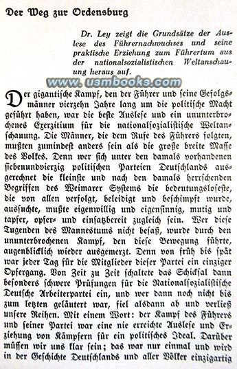 Der Weg zur Ordensburg
