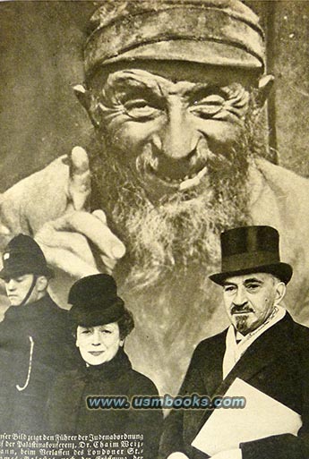 Chaim Weizmann, the leader of the Jewish delegation to the Palestine conference at St. James Palace in London