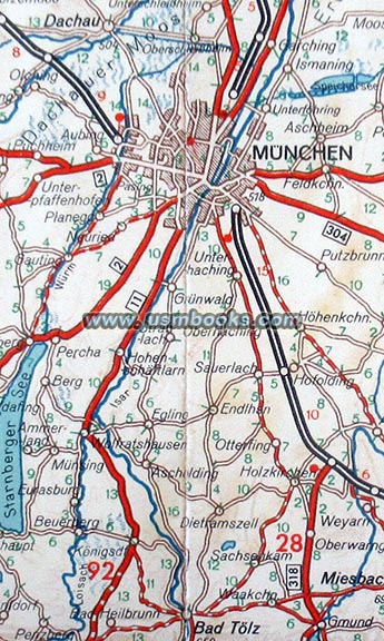 Dachau, Munich, Bad Tölz