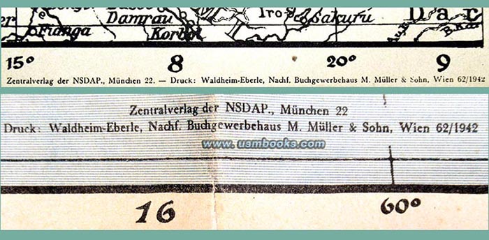 Zentralverlag der NSDAP Mediterranean map 1942
