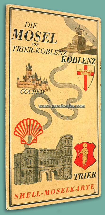 1935 Shell-Moselkarte, Shell Reisedienst