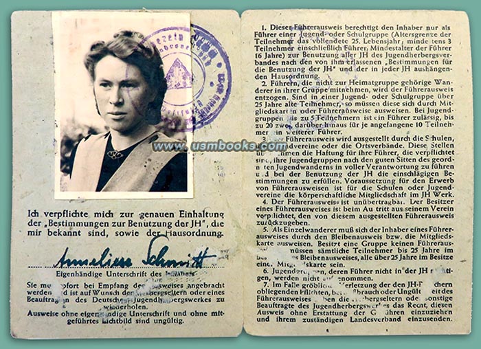 Deutsche Jugendherbergswerk Führerausweis Anneliese Schmitt