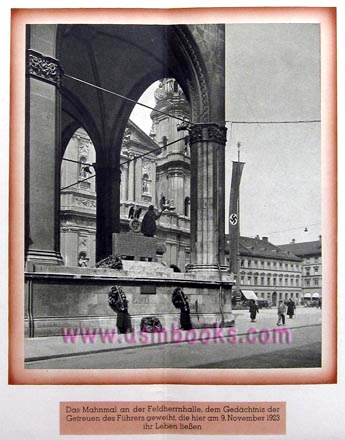 Das Mahnmal an der Feldherrnhalle, NSDAP Putsch monument