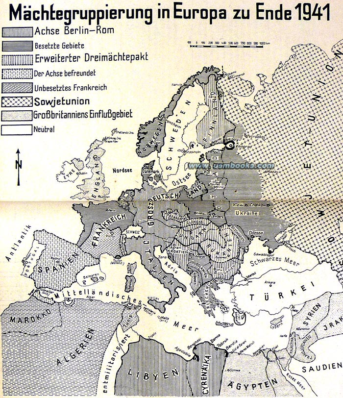 WW2 map Europe, 1942