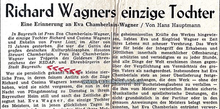 Eva Chamberlain-Wagner, Richard Wagner, Houston Stewart Chamberlain