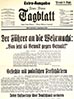 Neues Wiener Tagblatt Extra-Ausgabe 1 September 1939