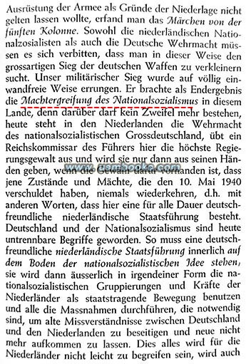 National Socialist take-over in Holland in 1940