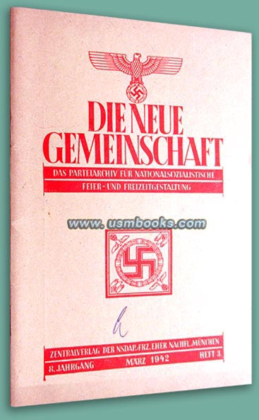 Die neue Gemeinschaft, Führerstandarte, NS-Hoheitszeichen