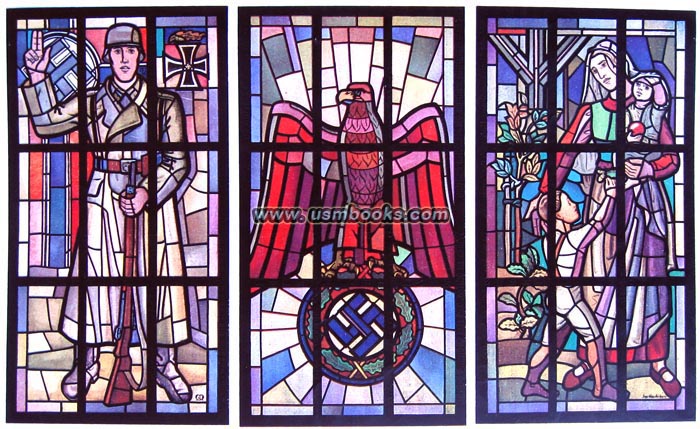 Nazi eagle adn swastika