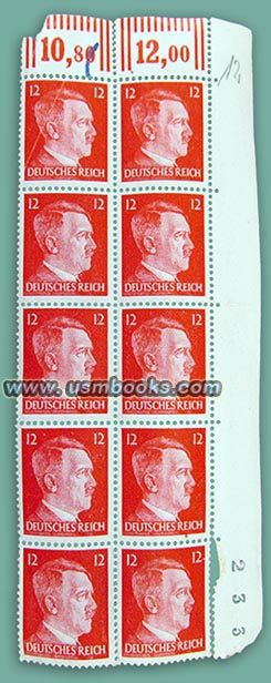 Adolf Hitler postage stamps