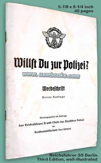 Willst du zur Polizei? Werbeschrift Dritte Auflage