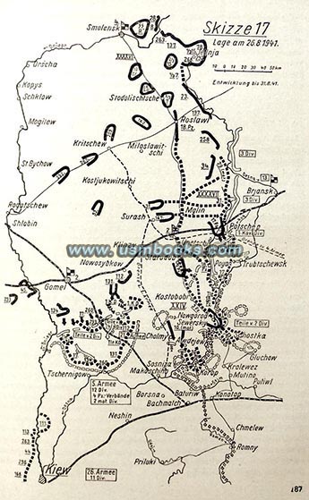 Nazi maps on USMBOOKS Operation Barbarossa, Panzergruppe Guderian