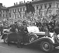 Hitler in his Mercedes-Benz