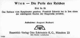 Raumbild-Verlag Otto Schönstein book ,,Wien - Die Perle des Reiches