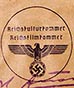 1937 RKK id of a German movie actor 1937 Reichsfilmkammer Ausweis Reinhold Gerstenberg