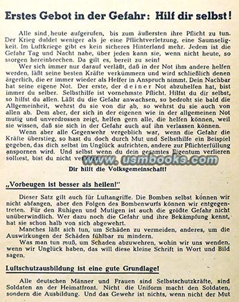 Selbsthilfe vor und nach Bombenschäden, RLB 1944