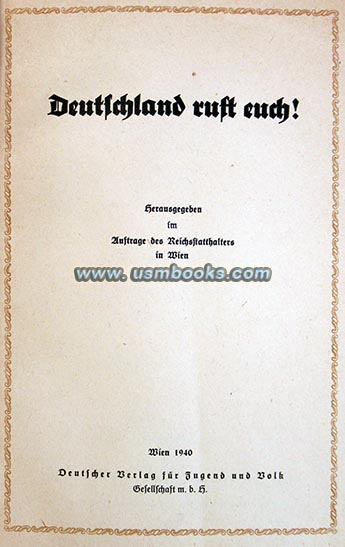 DEUTSCHLAND RUFT EUCH, Deutscher Verlag für Jugend und Volk