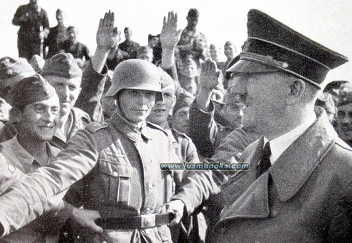 Hitler with Nazi soldiers Hitler with Nazi soldiers