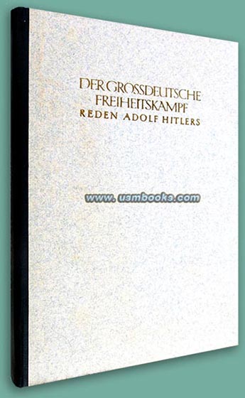 Der grossdeutsche Freiheitskampf - Reden Adolf Hitlers Band III, 1942