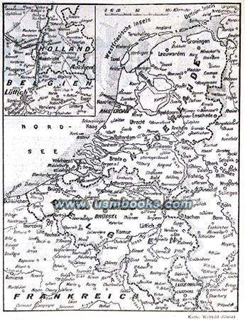 Nazi maps for sale on USMBOOKS WW2 map Holland