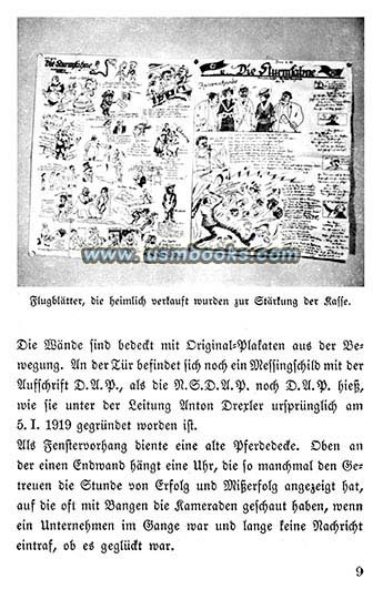 illegal, early Nazi propaganda flyers