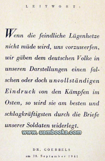 Nazi Propaganda Minister Dr. Joseph Goebbels