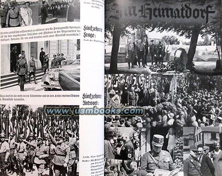 Reichsstatthalter Gauleiter Jakob Sprenger visiting his hometown
