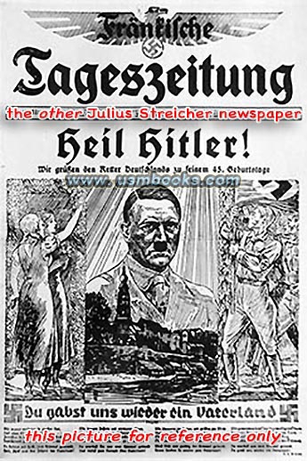 Fränkische Tageszeitung, the daily Nazi Party newspaper of Nürnberg and Gau Franken