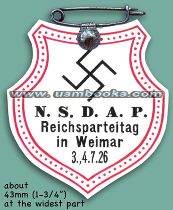 N.S.D.A.P. Reichsparteitag in Weimar 3.,4 .7.26