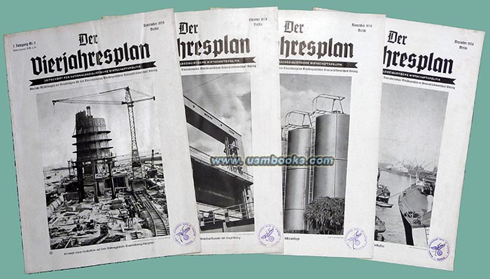 Zeitschrift für nationalsozialistische Wirtschaftspolitik mit den amtlichen Mitteilungen des Beauftragten für den Vierjahresplan Ministerpräsident Generalfeldmarschall Göring