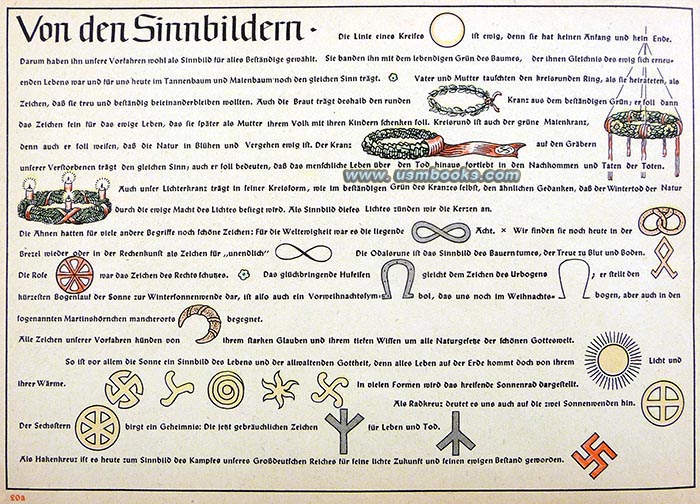 Nazi symbols, swastika wreath ribbon